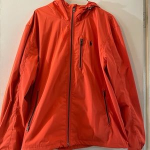 Orange Polo Rain Zip Up
